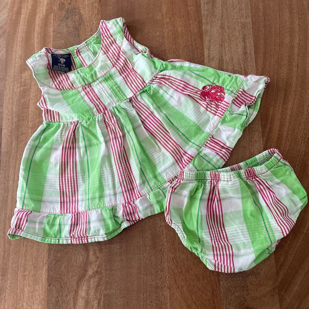 Ralph lauren baby dress and bloomers